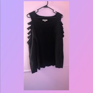 Cut out shoulder sweater